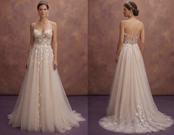 Soft Tulle A-Line Wedding Dresses with Flowing Beauty