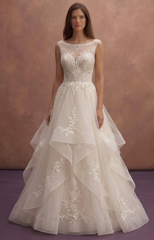 Soft Tulle Wedding Dresses with Dreamy Layers