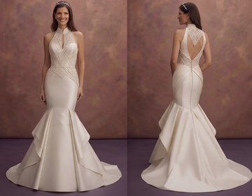 Sophisticated Mermaid Wedding Dresses in Mikado Silk
