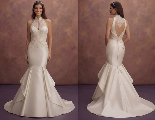 Sophisticated Mermaid Wedding Dresses in Mikado Silk
