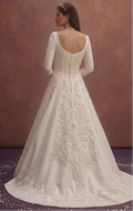 Sophisticated Wedding Dresses with Pearl Embroidery