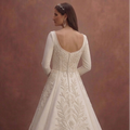 Sophisticated Wedding Dresses with Pearl Embroidery