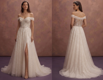 Sparkle Tulle Wedding Dresses with Glamorous Finish