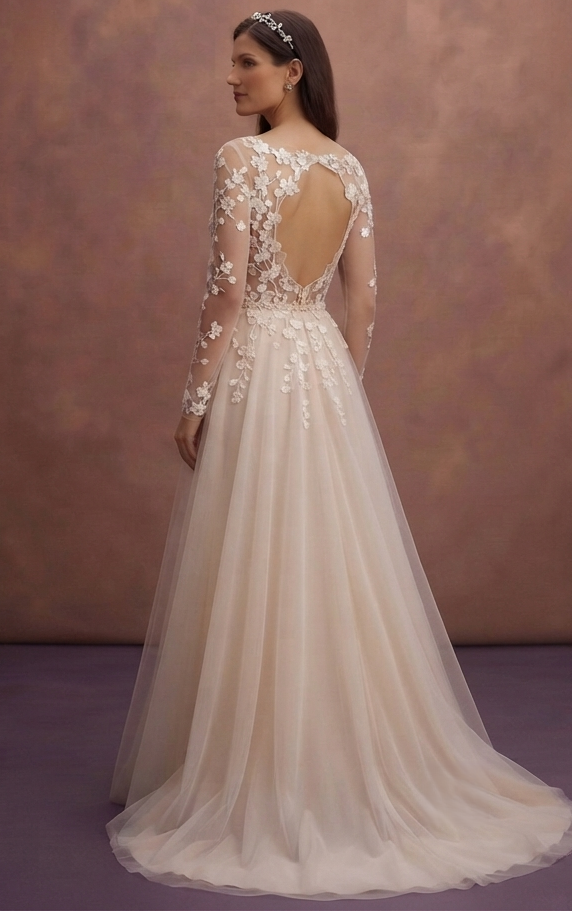Spring Lace Wedding Dresses with Delicate Blossom Designs