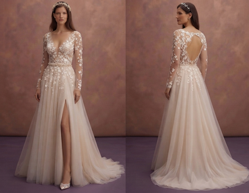 Spring Lace Wedding Dresses with Delicate Blossom Designs