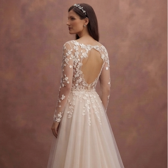 Spring Lace Wedding Dresses with Delicate Blossom Designs