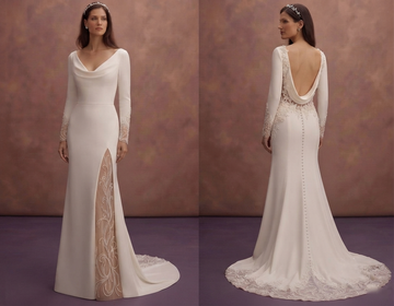 Stretch Satin Wedding Dresses with Comfortable Fit