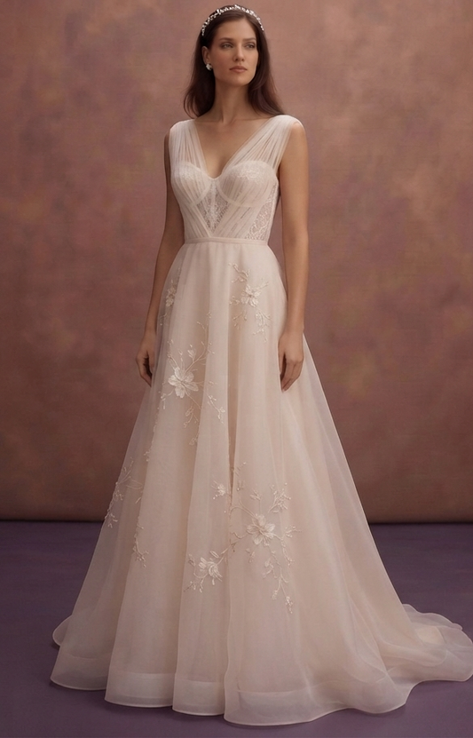 Summer Organza Wedding Dresses with Breathable Elegance