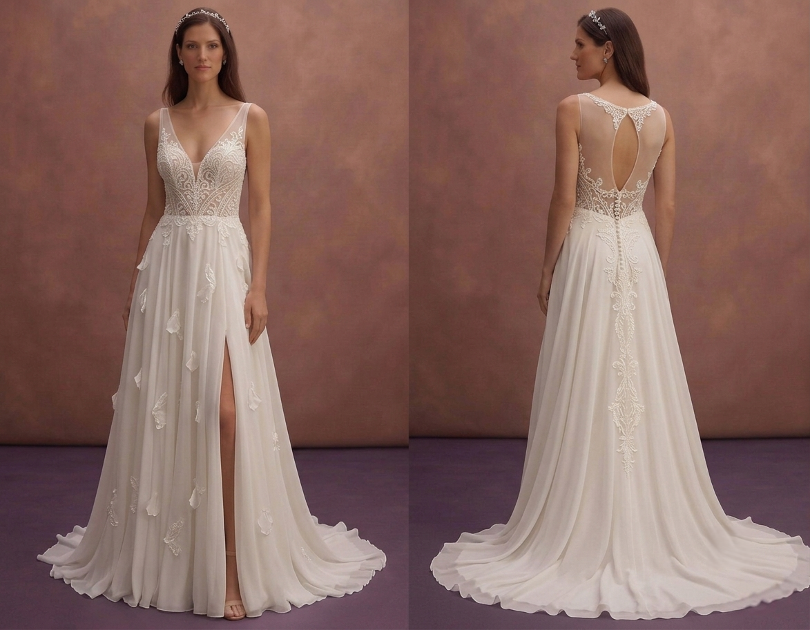 Summer Wedding Dresses in Lightweight Chiffon