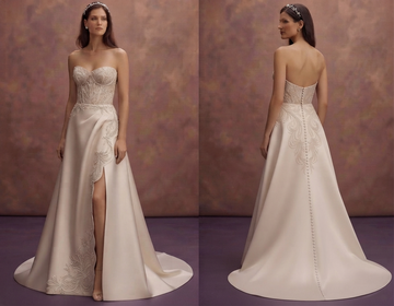 Sustainable Bridal Gowns with Recycled Satin Materials