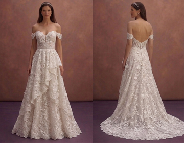 Sweetheart Neck Lace Wedding Dresses with Feminine Charm