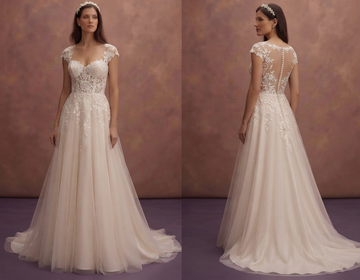 Sweetheart Neck Wedding Dresses with Romantic Lace