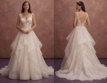 Sweetheart Organza Wedding Dresses with Romantic Elegance