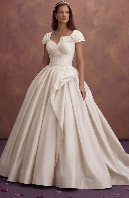 Taffeta Wedding Dresses with Dramatic Volume