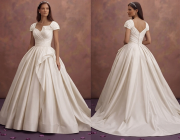 Taffeta Wedding Dresses with Dramatic Volume
