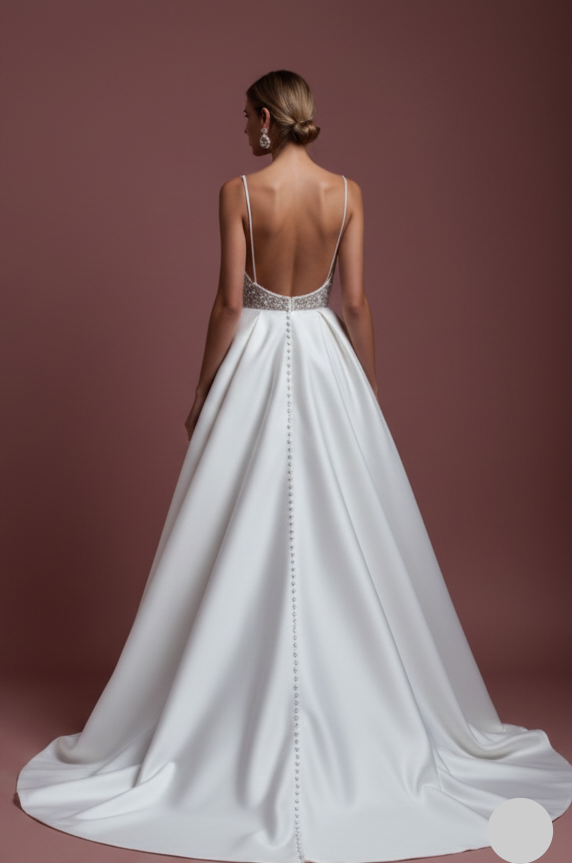 Tail Wedding Dress Royal Cathedral Long Train Satin Classic