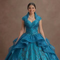 Teal Blue Quinceañera Dress Shimmering Silk 2026 Edition