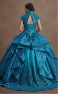 Teal Blue Quinceañera Dress Shimmering Silk 2026 Edition