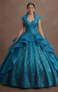 Teal Blue Quinceañera Dress Shimmering Silk 2026 Edition