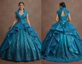 Teal Blue Quinceañera Dress Shimmering Silk 2026 Edition
