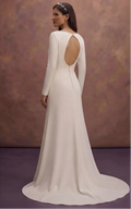 Timeless Crepe Wedding Dresses with Elegant Simplicity