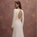 Timeless Crepe Wedding Dresses with Elegant Simplicity