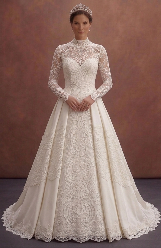 Timeless Luxury Wedding Dresses with Exquisite Lace Details