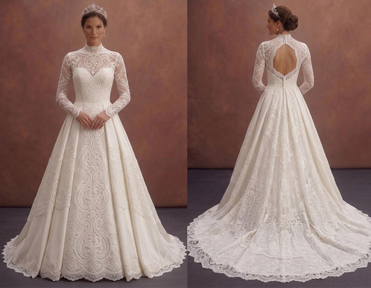 Timeless Luxury Wedding Dresses with Exquisite Lace Details
