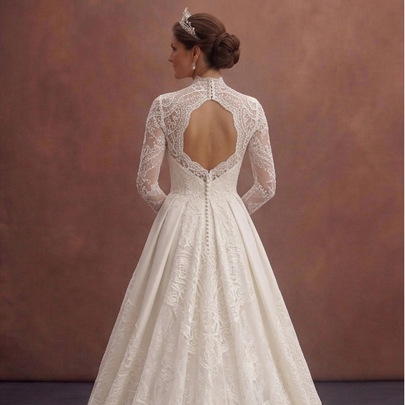 Timeless Luxury Wedding Dresses with Exquisite Lace Details