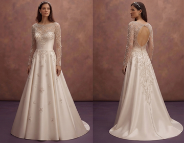 Timeless Wedding Dresses with Pearl and Crystal Details