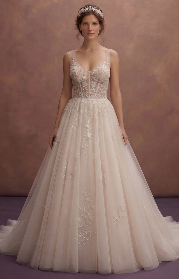 Tulle Ball Gown Wedding Dresses with Fairytale Elegance