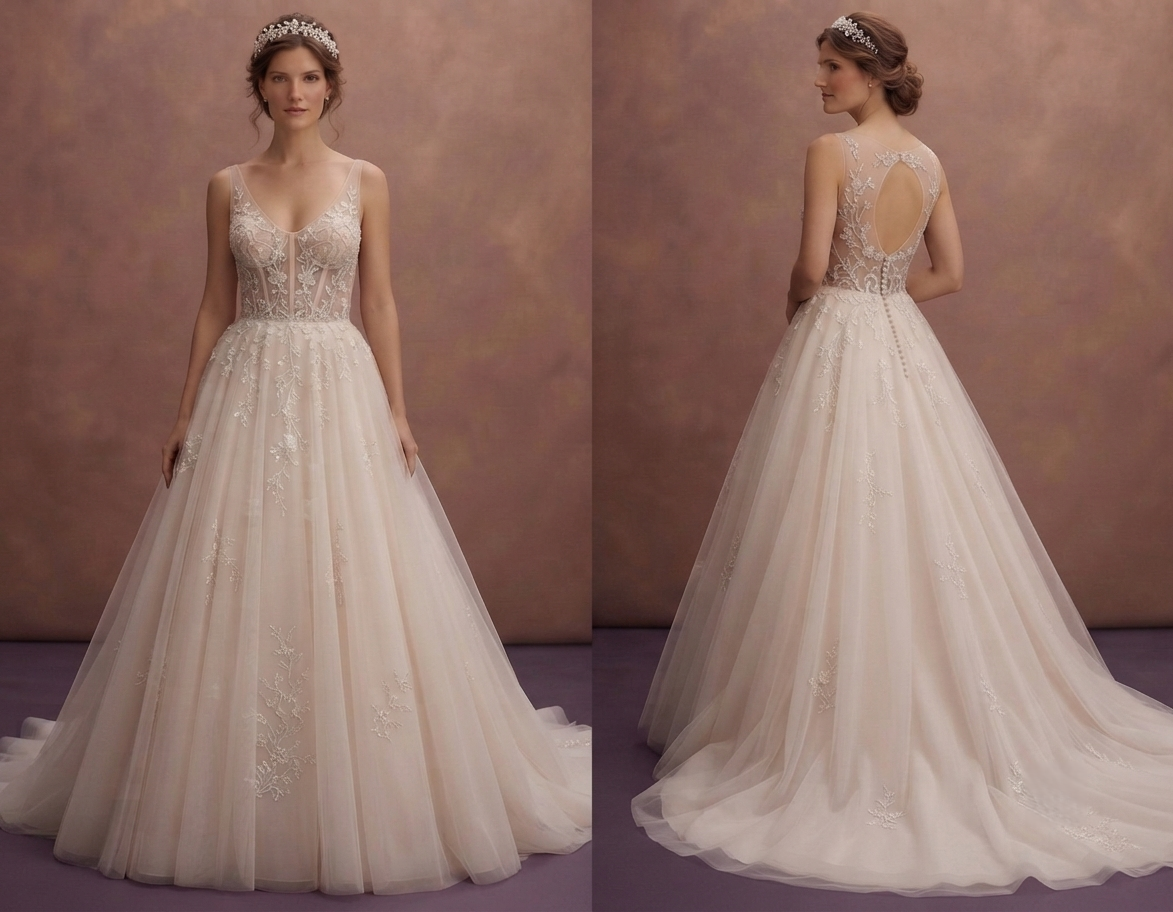 Tulle Ball Gown Wedding Dresses with Fairytale Elegance