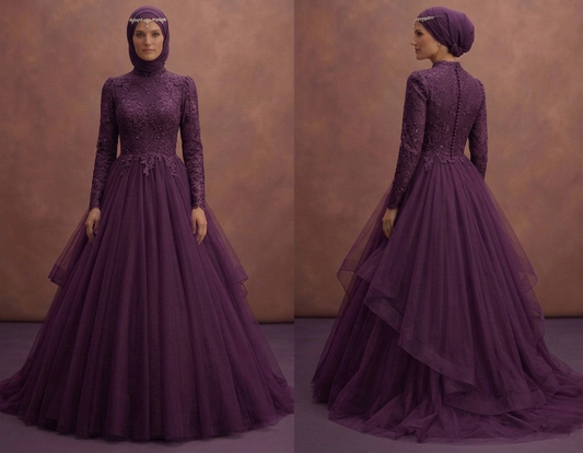 Tulle Muslim Prom Dresses – Princess-Inspired Modest Styles
