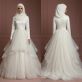 Tulle Princess Wedding Dress – Soft Ivory Modest Style Muslim