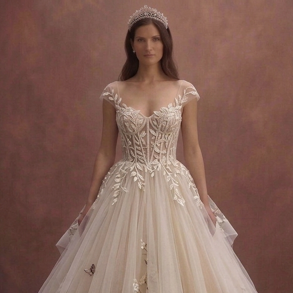 Tulle Princess Wedding Dresses with Fairytale Charm
