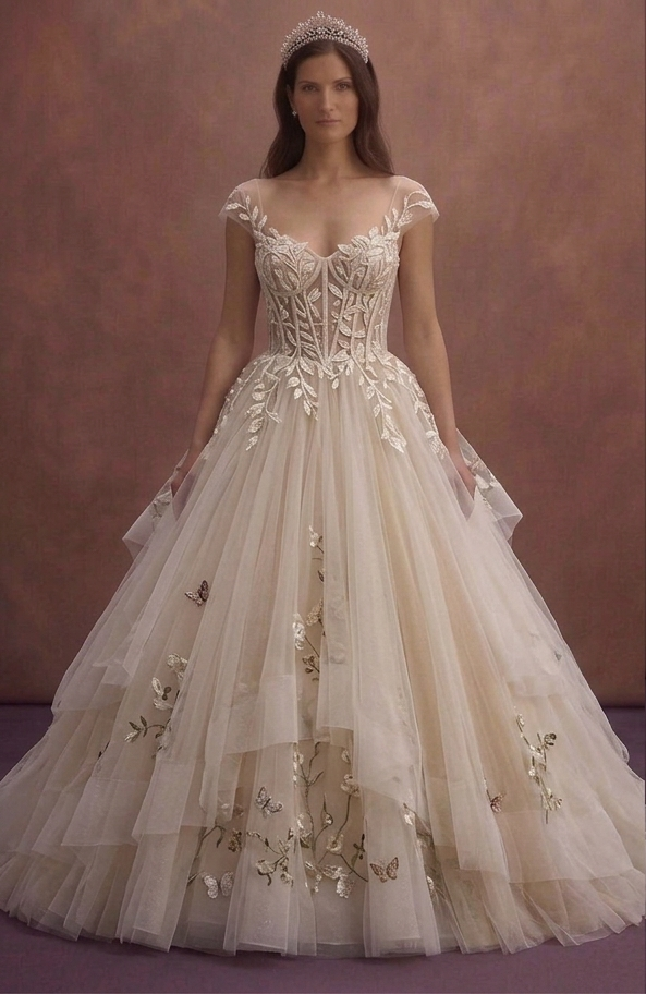 Tulle Princess Wedding Dresses with Fairytale Charm