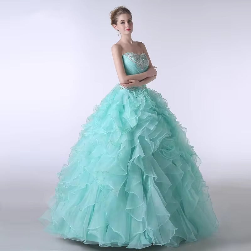 Sweet 16 Ball Gowns Quinceanera Dresses 2021 Sweetheart Floor-Length Vestido Debutante Special Ocasion Dresses