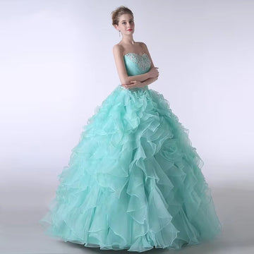 Sweet 16 Ball Gowns Quinceanera Dresses 2021 Sweetheart Floor-Length Vestido Debutante Special Ocasion Dresses