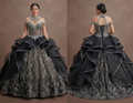 Ultimate Black Quinceañera Dress Luxury Crystal Gown
