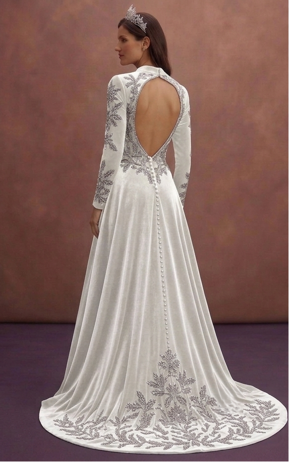 Velvet Wedding Dresses for Winter Weddings