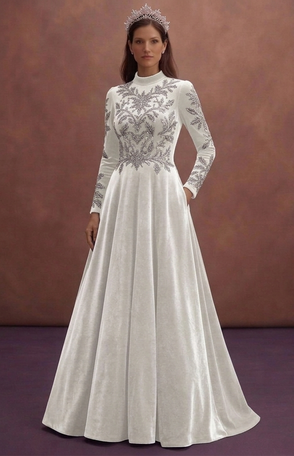 Velvet Wedding Dresses for Winter Weddings