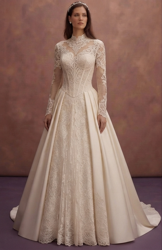 Victorian Style Wedding Dresses with Elegant Sleeves