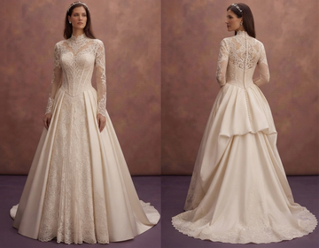 Victorian Style Wedding Dresses with Elegant Sleeves