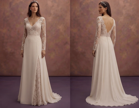 Vineyard Wedding Dresses with Romantic Lace Details
