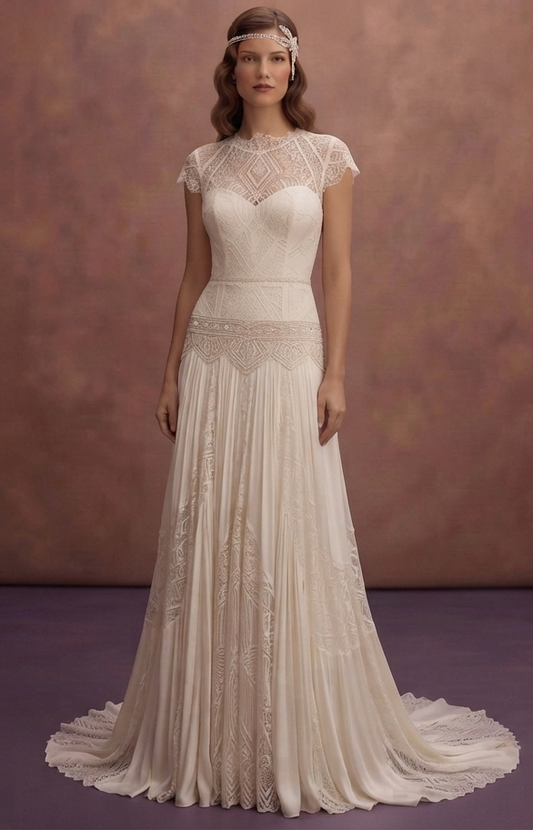 Vintage Inspired Wedding Dresses with Retro Lace