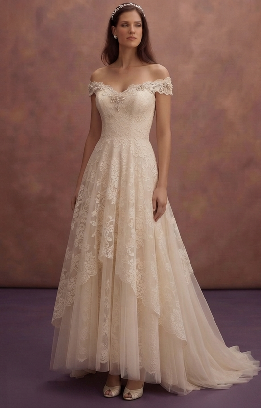 Vintage Lace Wedding Dresses with Timeless Romance