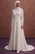 White Muslim Prom Dresses – Pure & Minimalist Styles