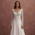 White Satin Wedding Dress with Elegant Straight Cut Design