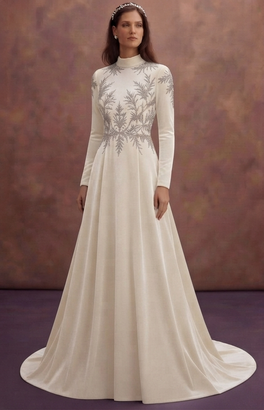 Winter Velvet Wedding Dresses with Luxurious Warmth