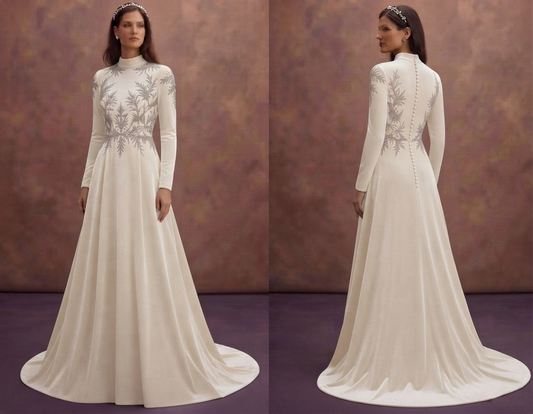 Winter Velvet Wedding Dresses with Luxurious Warmth